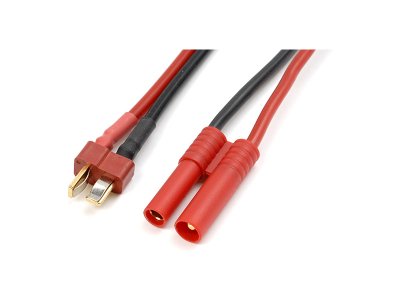 Konverzní kabel Deans samec - 4.0mm zlacený 14AWG