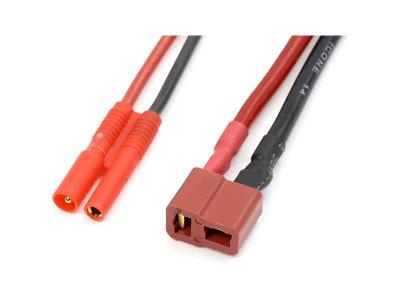 Konverzní kabel Deans samec - 2.0mm zlacený 20AWG