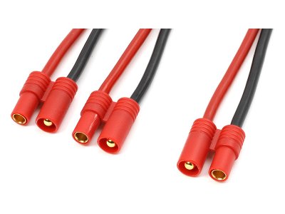 Kabel Y sériový 3.5mm zlacený 14AWG 12cm