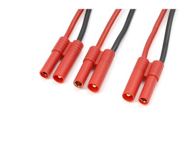 Kabel Y paralelní 4.0mm zlacený 14AWG 12cm