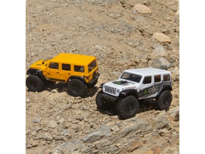 Axial SCX24 Jeep Wrangler JLU CRC 2019 V2 1:24 4WD RTR bílý