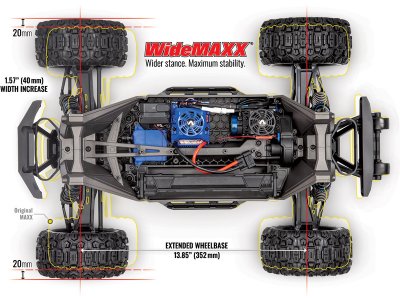 Traxxas Maxx 1:8 4WD TQi RTR modrý