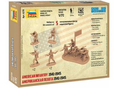 Zvezda 6278 figurky - US Infantry WWII (1:72)