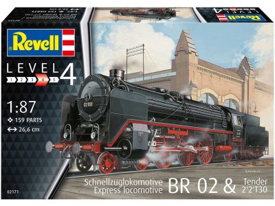 Revell 02171 Express lokomotiva BR 02 s tendrem 1:87