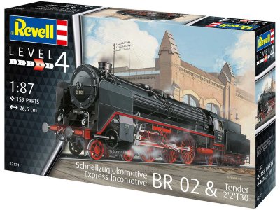 Revell 02171 Express lokomotiva BR 02 s tendrem 1:87