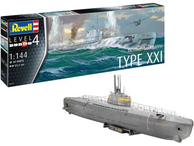 Revell 05177 německá ponorka Typ XXI (1:144)