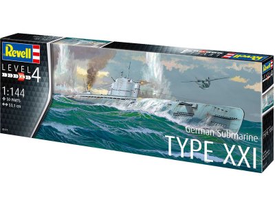 Revell 05177 německá ponorka Typ XXI (1:144)