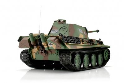 TORRO tank 1/16 RC Panther verze G flekatá kamufláž - BB Airsoft+IR