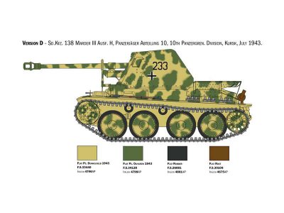 Italeri 6566 Marder III Ausf. H Sd.Kfz 138 s posádkou (1:35)