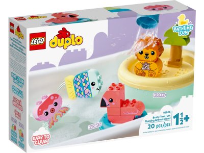 LEGO DUPLO - Legrace ve vaně: Plovoucí ostrov se zvířátky