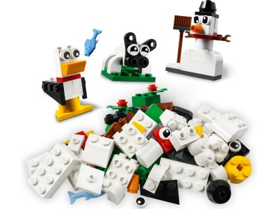 LEGO Classic - Bílé kreativní kostky