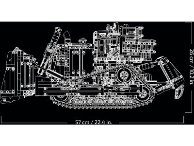 LEGO Technic - Buldozer Cat® D11 ovládaný aplikací