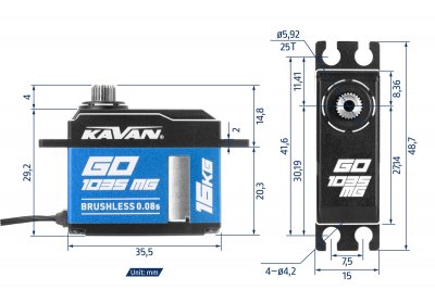 GO-1035MG (0.08s/60°, 16kg.cm)