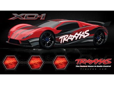 Traxxas XO-1 1:7 TQi BlueTooth RTR červená