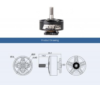 T-motor F80 Pro FPV Racing Motor (KV1900)