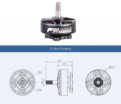 T-motor F90 FPV Racing Motor (KV1500)