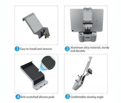 MAVIC 3 / AIR 2/2S / Mini 2 - Plná hliníková slitina tablet Držák