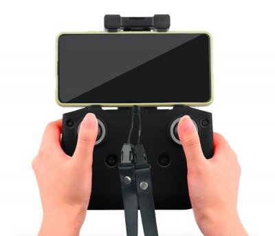 DJI RC-N1 - Silikonová ochrana vysílače + popruh vysílače (Black)
