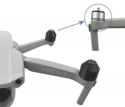 MAVIC AIR 2/2S - Ochranný kryt motorů (4ks) (černá)