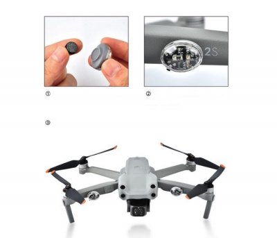 Barevné LED stroboskopické světlo pro drony (2ks)