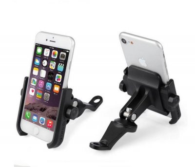 Hliníkové držák telefonu (Typ 2) (Černá)