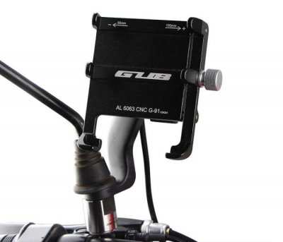 Aluminum Alloy Smartphone Bracket vč. nabíječ (Black)