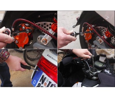 Ocelová sada nástrojů (Černá)