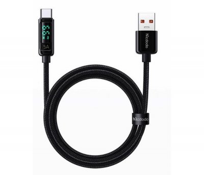 5A Nylon Type-C Cable with Digital Display (1.2m)