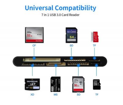 Čtečka karet 7v1 USB3.0