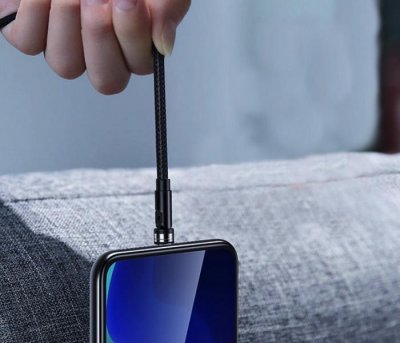 2.1A U59 Lightning Kabel s Otočnou Magnetickou Koncovkou (1m)