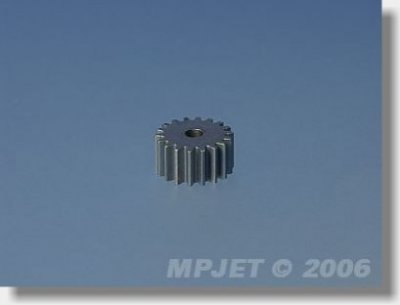 8080 Pastorek 18 zubů, otvor 2,3mm pro převod 3,33:1, modul 0,5