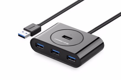 UGREEN USB 3.0 hub 0.5m, černý