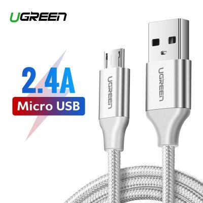 UGREEN Micro USB kabel 0.25m, bílý
