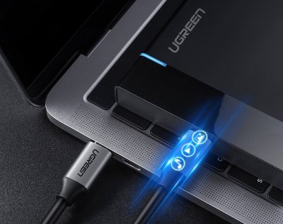 UGREEN USB-C propojovací kabel 1m, šedý