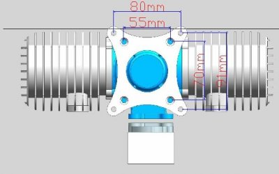 Motor DLA 180 ccm včetně tlumiče a příslušenství