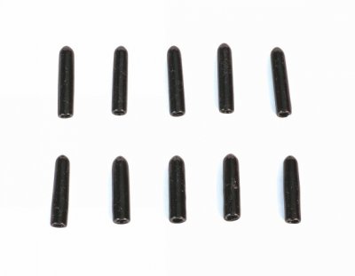 Koncové čepičky na vypínače, černé, dlouhé, 10ks.