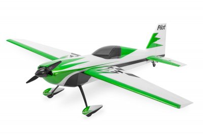 87" Extra 260 scale 30% (2 200 mm) 50ccm (zeleno/stříbrno/bílá)
