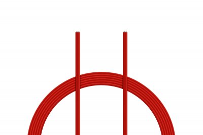 Kabel silikon 10.0mm2 1m (červený)