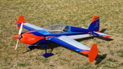 78" Extra 300 EXP V3 - Modrá/Oranžová/Bílá 1,98m