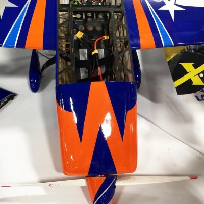 78" Extra 300 EXP V3 - Modrá/Oranžová/Bílá 1,98m