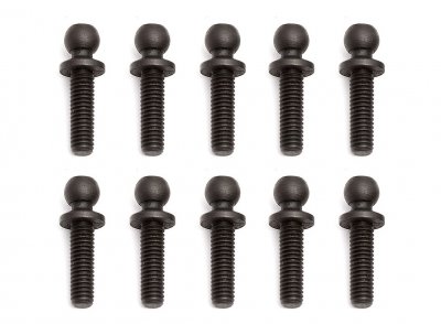Kulové čepy, krátky krček, 10 mm délka závitu 10 ks.