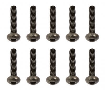 M2x10mm šroub s imbusouvou půlkulatou hlavou, 10ks.