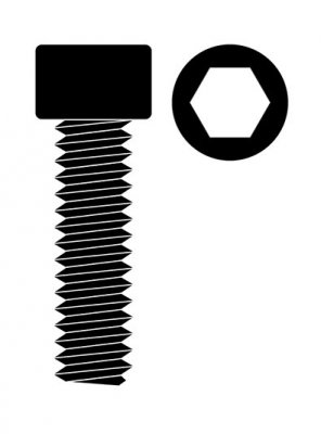 Ocelový Inbusový šroub s válcovou hlavou, M4x14mm, 10 ks.