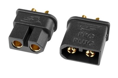 TC PRO konektor 3.5mm - pozlacený - s přepol. ocharanou - samec+samice - 1 pár