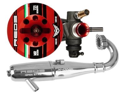 REDS Racing Buggy 721S Scuderia Gen 2 Combo s X-ONE 2143 výfukem (červená verze)