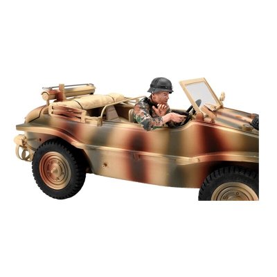 1/16 Schwimmwagen, střelec, ručně malovaný, 1 ks. (vícebarevná kamufláž)