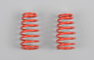 Pružiny tlumičů soudkové 2,8mm, červené, 2ks.
