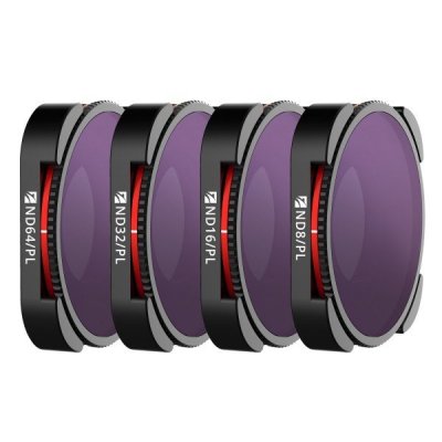 Freewell sada čtyř polarizačních ND filtrů Bright Day pro GoPro HERO9 a HERO10 Black