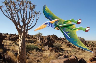 Vector Pteranodon, zelený