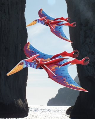 Vector Pteranodon, růžový